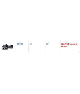Treuil de traction X1 24VDC