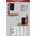 Manutention des fûts métal ou plastique, élévation hydraulique encadrant