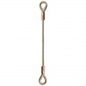 Elingue câble inox 1brin 2  boucles cossées