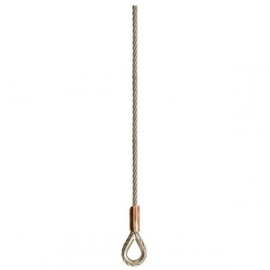 Elingue câble inox 1brin 2 grandes boucles