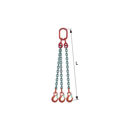 Elingue chaîne avec crochets à linguets
