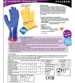 Gant PVC contre le froid et produits chimiques
