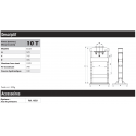 Presse d'atelier DRAKKAR 10 tonnes pour établi