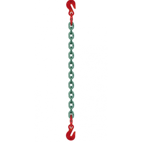Elingue chaîne avec crochet raccourcisseur à chaque extrémité