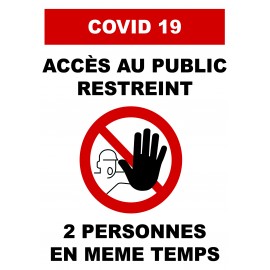 Panneau "Accès restreint"