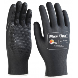 Gants de manutention 100% enduit nitrile