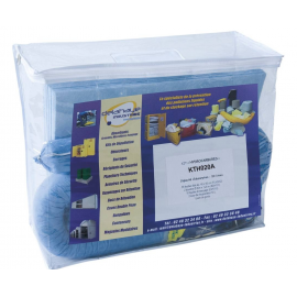 Kit d'intervention absorbant pour hydrocarbures 20 litres