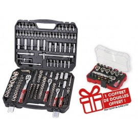 Coffret de douilles 1/4" 3/8" 1/2" - 171 pcs