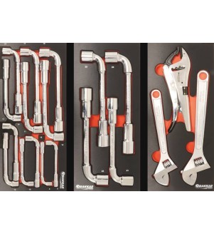 Servante d'atelier 7 tiroirs composée de 205 outils 