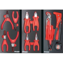 Servante d'atelier 7 tiroirs composée de 205 outils 