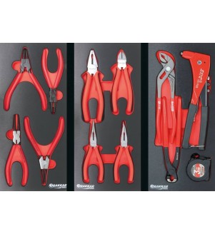 Servante d'atelier 7 tiroirs composée de 205 outils 