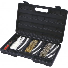 Brosse goupillon inox-nylon-laiton - coffret de 38 pcs