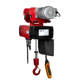 Palan électrique à chaîne DELTA DEH 400V triphasé sur chariot électrique Capacité 0,125 t à 5 t