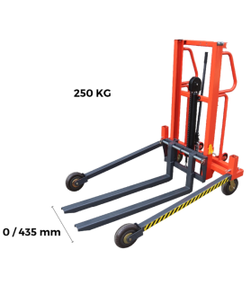 Gerbeur hydraulique manuel 500 kg levée max 1.6m