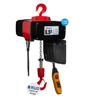 Palan électrique DMH 0.25, 0.5 et 1 tonne 230V monophasé