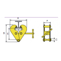 Griffe simple CMU 1000 et 2000 kgs