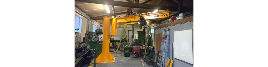 Réalisation Potence 2 tonnes client en Savoie
